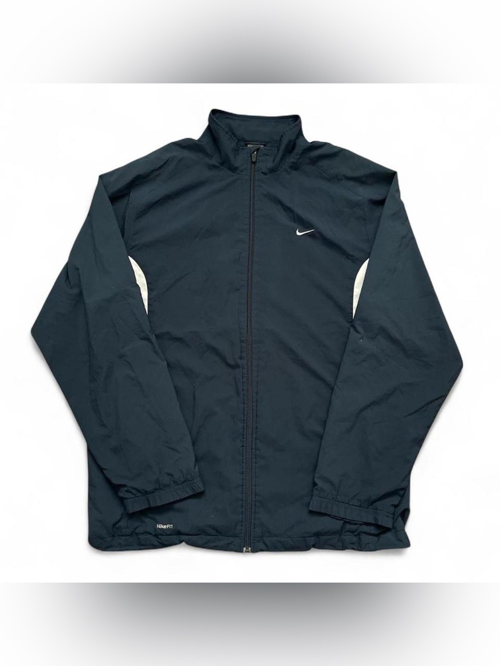 2000s navy blue Nike windbreaker jacket